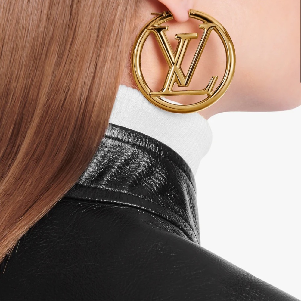 LV gold earrings